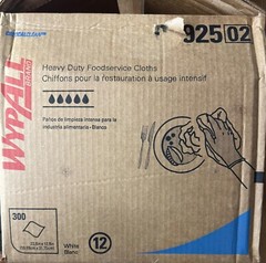 Kimberly Clark Wypall Brand Heavy Duty Foodservice Cloths 05925 ~ 300CT ~ READ