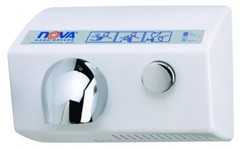 Hand Dryer 0110-00 ASI Nova 5 White Surface Mount 110-120V USA Push Button