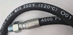 3′ 3/8″ 4500 PSI Black Pressure Washer Jumper Hose – New