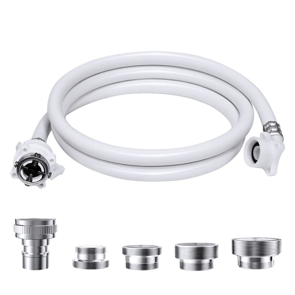 Washing Machine Hoses, Portable Water Inlet Connection and 9.2FT, White
