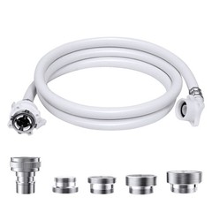 Washing Machine Hoses, Portable Water Inlet Connection and 9.2FT, White