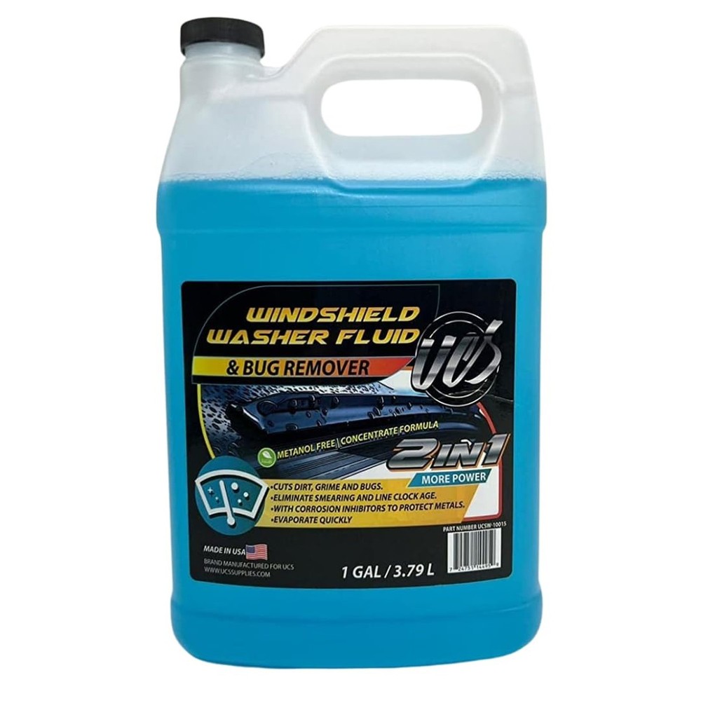 UCS Windshield Washer Fluid 2-in-1 Bug Remover – Ready to Use Formula R