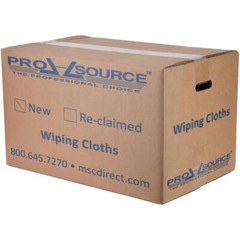 25 Lb Box PRO SOURCE Virgin Blue Lint-Free Cotton Huck Towels: 16″ x 25″