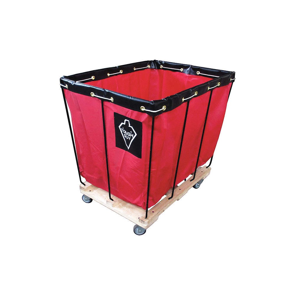 TOUGH GUY 33W324 Basket Truck,12 Bu. Cap.,Red,36 In. L 33W324