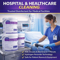 Diversey Oxivir TB Disinfecting Wipes 1280 Wipes 8 Canisters 2 Case 5627427