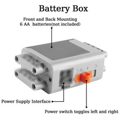 9 in 1 Motor Power Function Set,Equipped with Powerful High-Torque High-Speed…