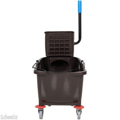 Industrial Janitorial Brown 35 Quart Mop Bucket & Wringer Combo + $5 bonus