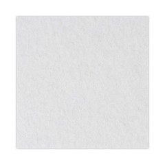 Boardwalk® Standard Polishing Floor Pads, 17 Diameter, White, 5/Carton