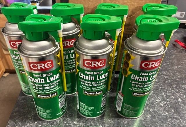 CRC 03055 Food Grade Chain Lube 12oz Spray NSF H1 Lot of 7 Perma-Lock Spray Head