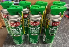 CRC 03055 Food Grade Chain Lube 12oz Spray NSF H1 Lot of 7 Perma-Lock Spray Head