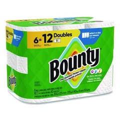 Bounty 15703 Select-a-Size 6″ x 11″ Kitchen Roll Paper Towels – White (6/CT) New