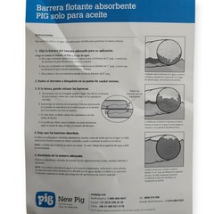 PIG Oil-Only Absorbent Boom 3″ x 10′ Set of 5