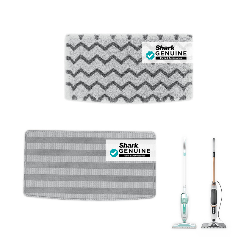 Shark Genuine Steam Mop Replacement Pads 2 Pack 1 Dirt Grip 1 Scrub Pad