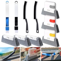 10PCS Window Track Cleaning Tool Kit Groove Crevice Brush Set