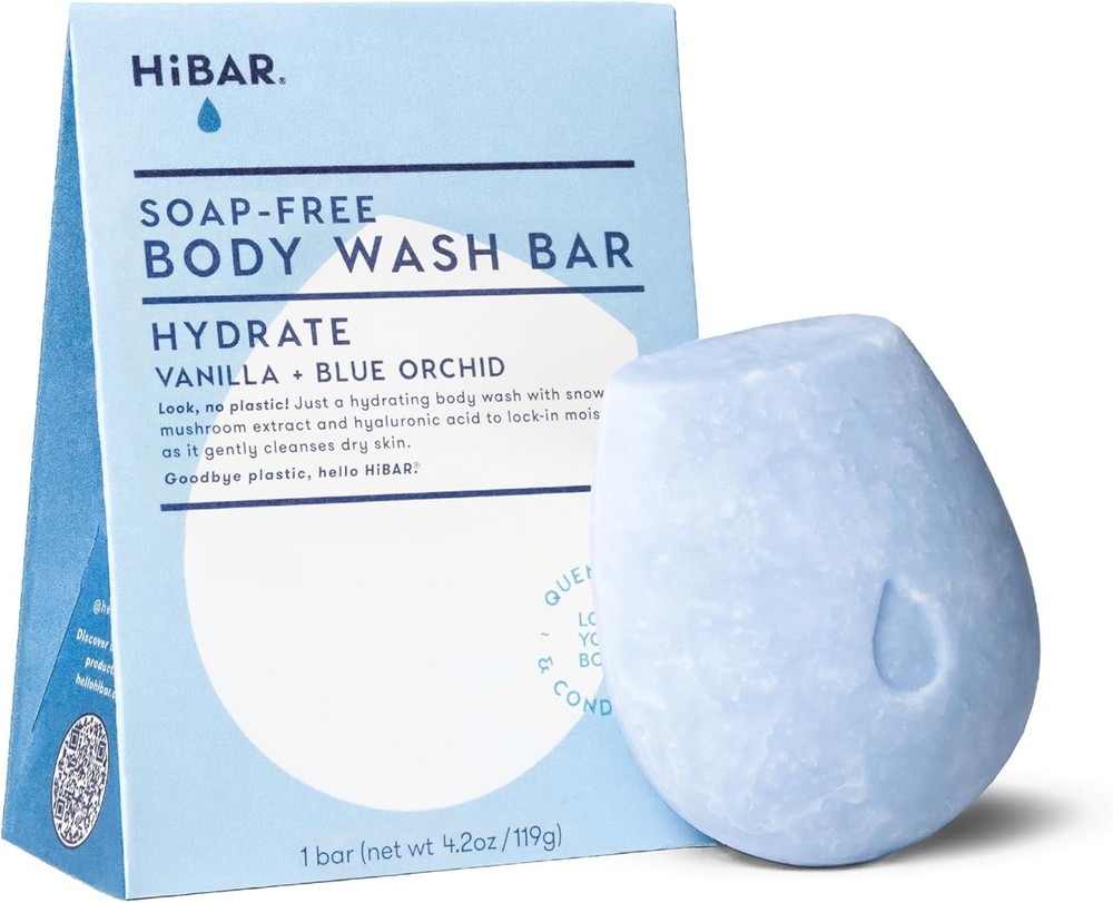 – Hydrate Solid Body Wash Bar – Moisturize & Quench – Snow mushroom