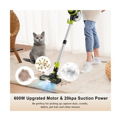 Intercleaner 23Ft Corded Vacuum Cleaner,2 Operation Mode Powerful Suction Sti…