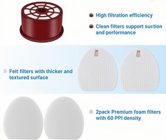 NV400 Filter Replacement Compatible for Shark Rotator Upright Vacuum NV400 NV401