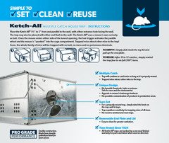 3 Ketch All Automatic Mouse / Mice Control Live Catch Mouse Traps Ketchall Kness