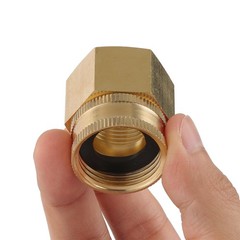 2 Pack Garden Hose Adapter,3/4″ NPT X 3/4″ GHT Connector with 3/4 inch, Brass