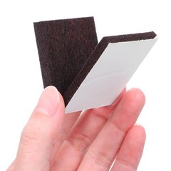 12Pcs 2×2 Inch Square Felt Furniture Pads, Self Adhesive Cuttable Anti Brown