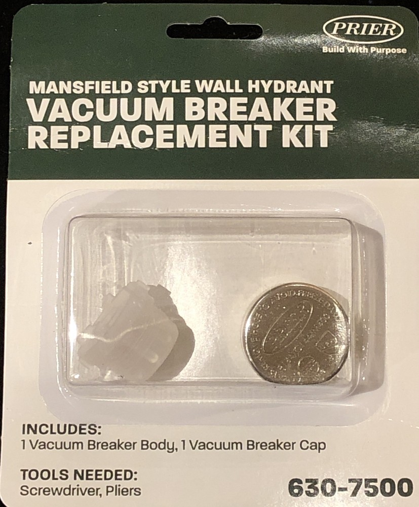 Prier Heavy-Duty ABS Plastic Wall Hydrant Vacuum Cap Breaker Repair Kit 630-7500