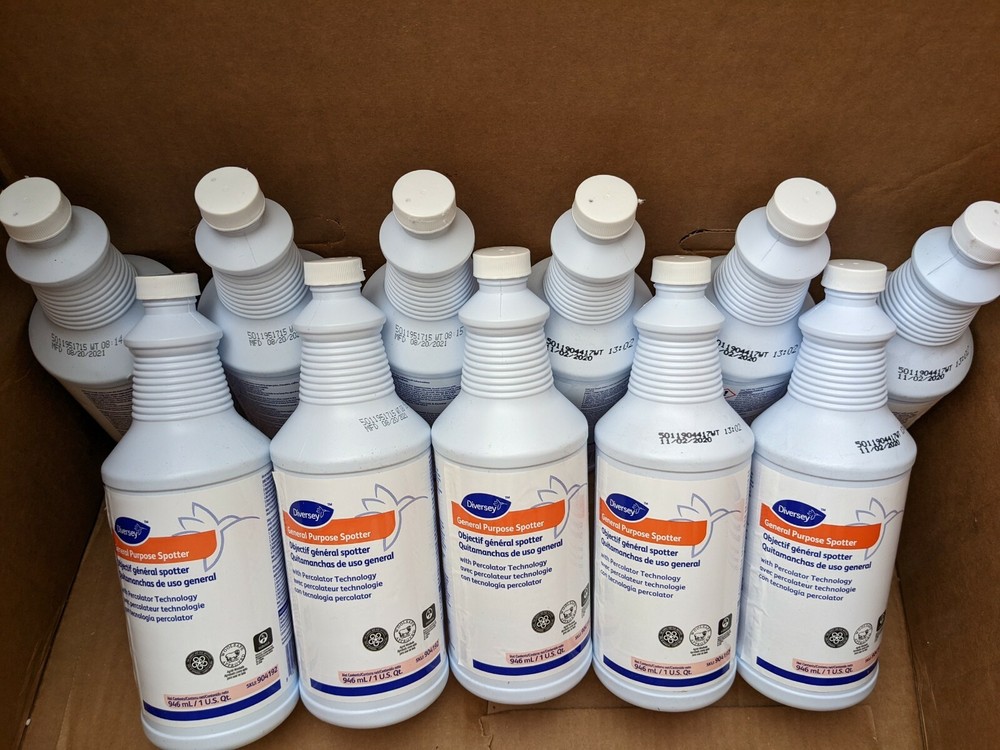 11 Diversey 904192 General Purpose Carpet Spot Percolator Remover pack set 32Oz