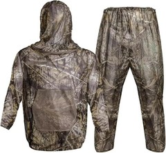 Mosquito Netting Suit Bug Net Mesh Clothing with Hood Outdoor Garden Hunting