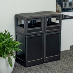Commercial Zone-73290199 PolyTec 42 Gallon Square Waste Container with Dome L…