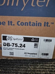 (QTY 100) Spilfyter DB-75 16″ x 18″ Universal Gray Double-Weight Absorbent Pad