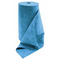 Zoro Select M-92 Sorbent Roll, 50 Gal, 24 In X 150 Ft, Oil, Blue,