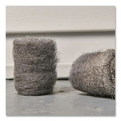Brillo Strip and Shine Steel Wool Balls, 2.5 x 2, Gray, 6 Balls/Box, 24 Boxes/CT