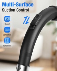 Zefiro Max 1600W Multi-Surface Bagless Canister Vacuum Cleaner 40Kpa Suction