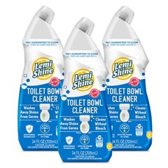 Lemi Shine Toilet Bowl Cleaner – Bleach-Free 24 Ounce (Pack of 3), white