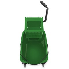 33 Quart Commercial Mop Bucket with Side Press Wringer, Green