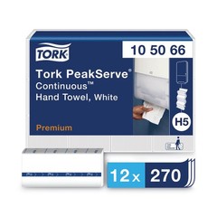 Tork 105066 1-Ply PeakServe Continuous Hand Towel – White (12/Carton) New