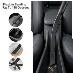 25″ Crevice Tool Vacuum Attachment, for All Vacuums Black