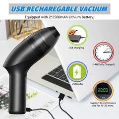 Hayousui 4.3Kpa Keyboard Vacuum Cleaner Mini：Handheld Computer Black