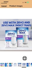 Zevo Trap Lock Refills Full Size Twin Pack 4 Refills