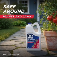 30 SECONDS Outdoor Cleaner for Mold, Mildew, and More, 1 Gallon Concentrate