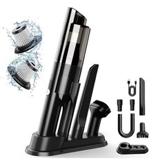 Cordless Bagless Handheld Vacuum, Washable Filter, Pet Hair, Dock & Tools