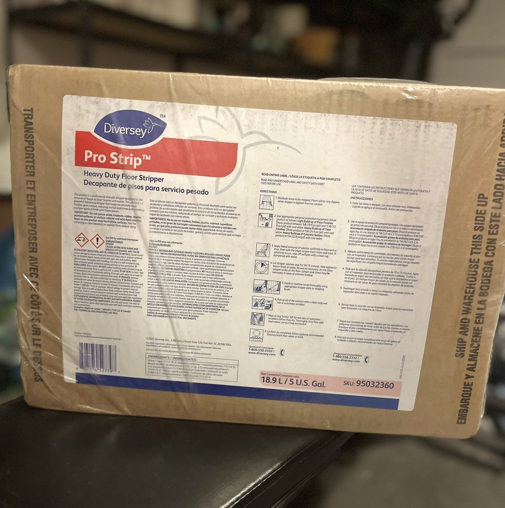 Diversey PRO STRIP 95032360 Butyl Free Heavy Duty Floor Stripper 5 gal / 18.9l