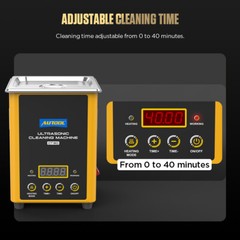 Ultrasonic Cleaning Machine Fuel Inector Cleaner Heating Adjusting Time 1.6L USA