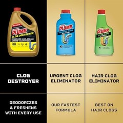 Clorox Liquid-Plumr Pro-Strength Clog 80 Fl Oz (Pack of 1), Pale yellow