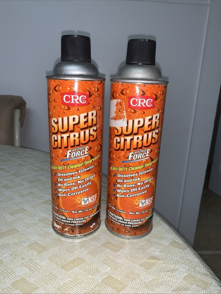 CRC Hydro Force Super Citrus Cleaner/Degreaser, Aerosol Spray, Part# 14440