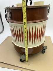 Vintage Original Shop-Vac Wet Dry Model 5 Gal USA Brown Metal Can Model 222 MCM
