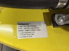 Tornado 98695 Quad Head Pneumatic Drum Top Vacuum Head Wet/Dry, Standard, 238cfm