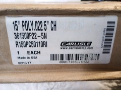CARLISLE 361500P22-5N 15″ Black Poly .022 5″ CH Scrubbing Brush