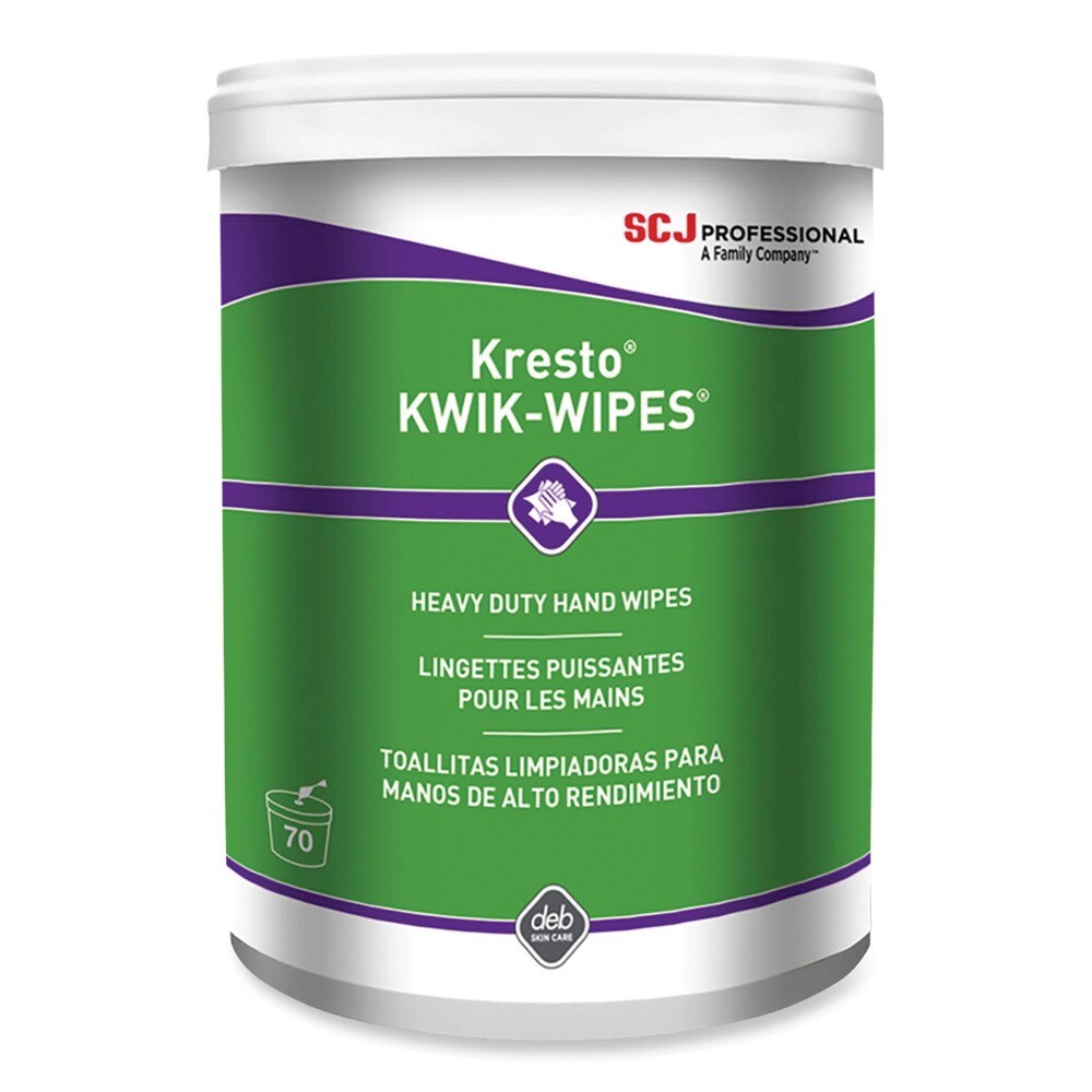 SC Johnson KKW70W 7.9 x 5.7 Kresto KWIK-WIPES – Citrus, Wh (70/PK, 6 PK/CT) New
