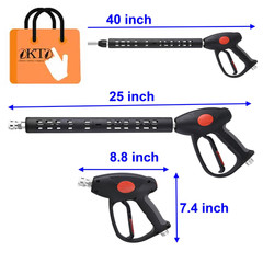Replacement Pressure Washer Gun with Extension Wand, M22 40 Inch