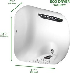 Excel Dryer XLERATOReco XL-W-ECO 1.1N High Speed Commercial Hand Dryer, White